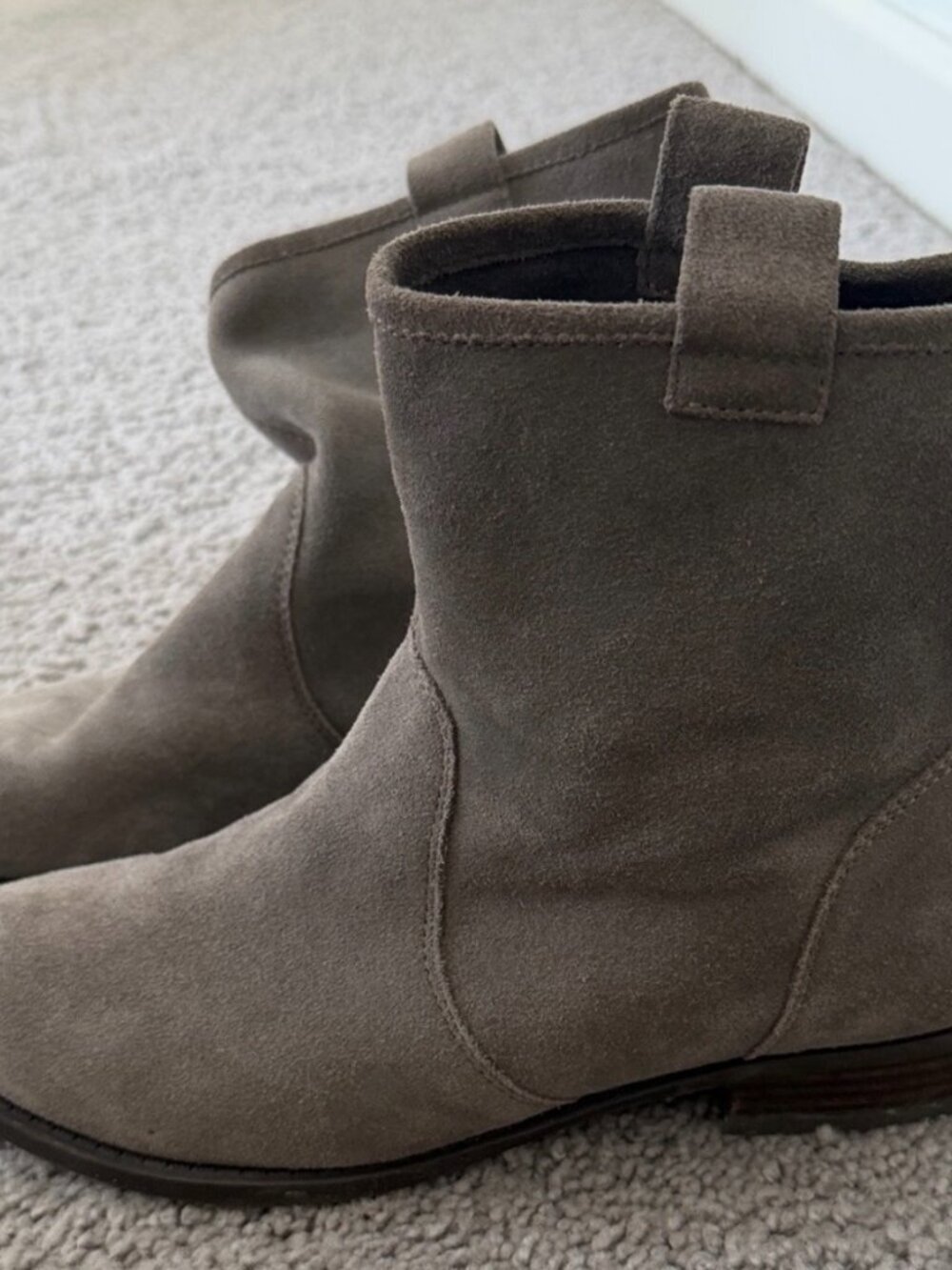 Sole Society Gray Suede Booties Size 8.5 EUC